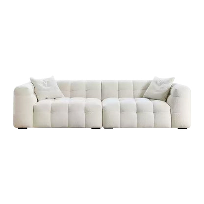 Aeris Candy-Shaped Upholstered Boucle Couch