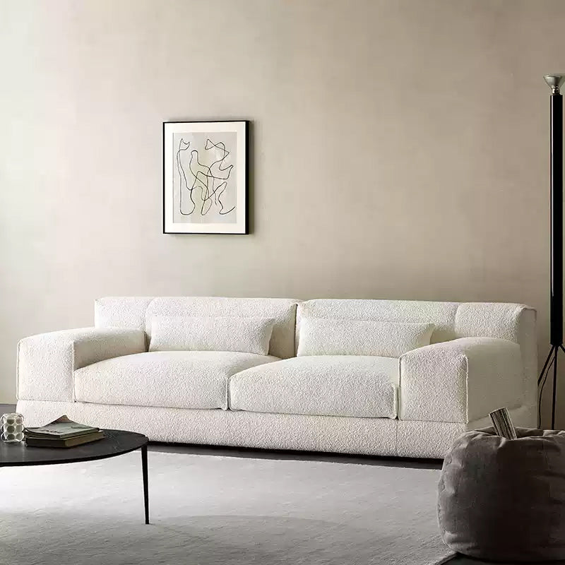 Cisney Modern Minimalist Upholstered Boucle Couch