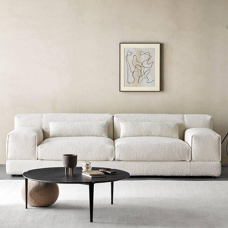 Cisney Modern Minimalist Upholstered Boucle Couch