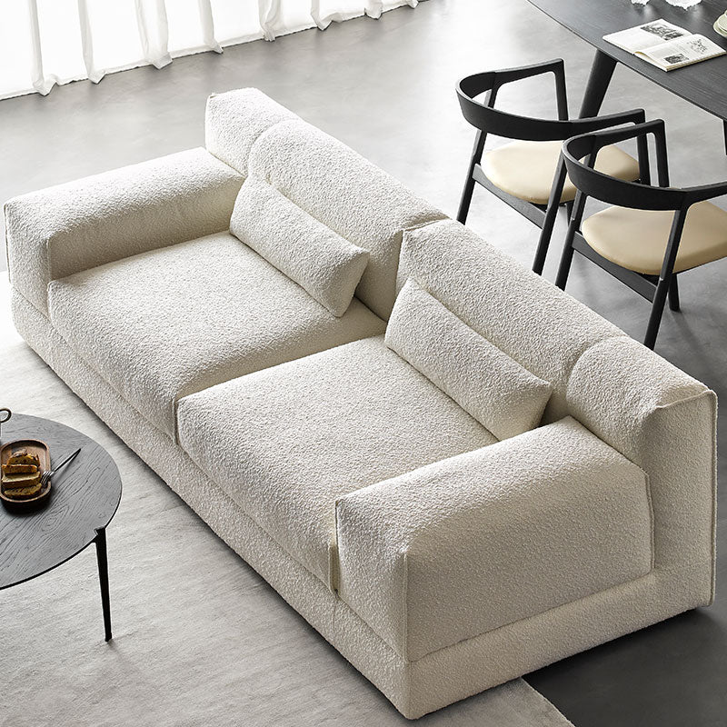 Cisney Modern Minimalist Upholstered Boucle Couch