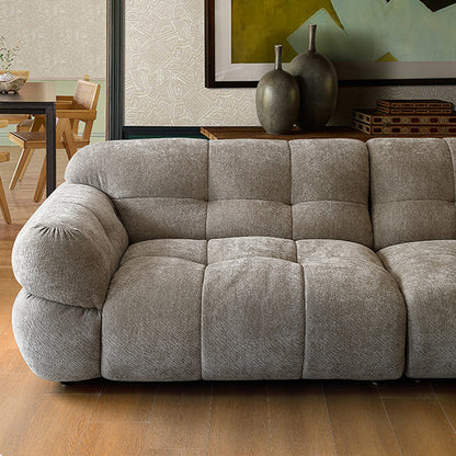 Tiffany Marshmallow Upholstered Boucle Couch